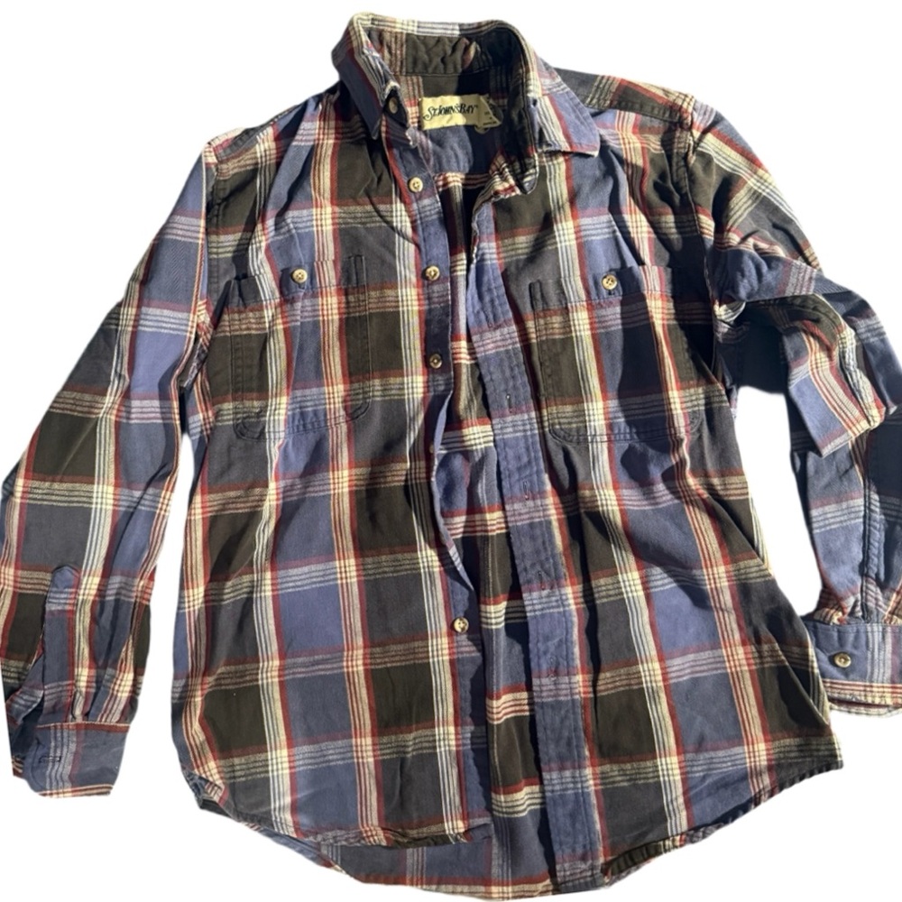 St. John's Bay Multicolor Plaid Shirt Vintage